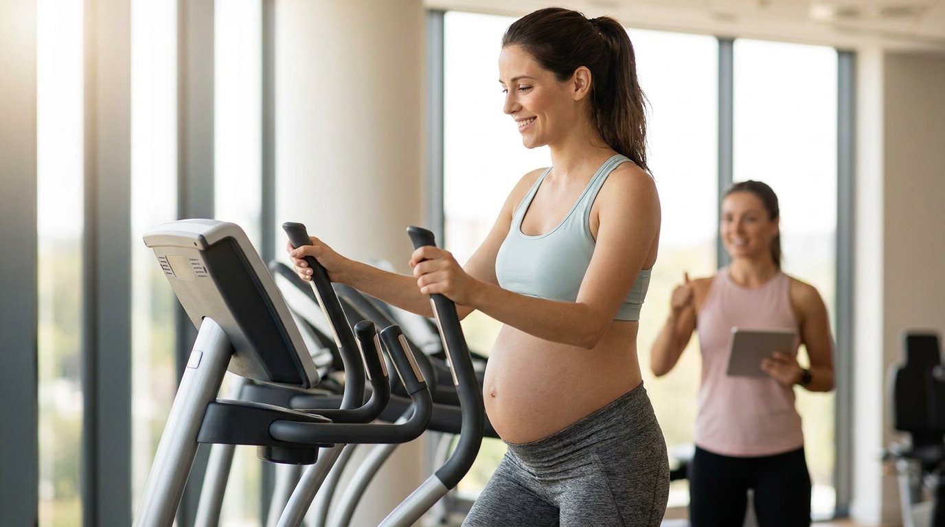 Vélo elliptique enceinte : guide complet par trimestre pour pratiquer en sécurité
